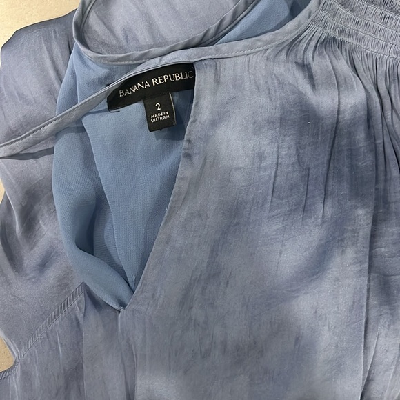 Banana Republic Light Blue Silk Dress - Picture 4 of 5